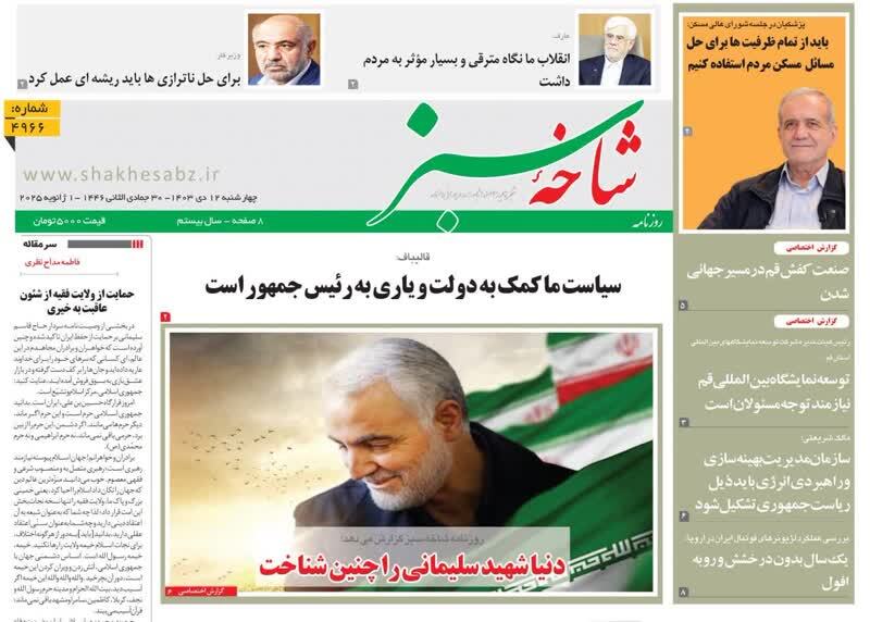 صفحه نخست روزنامه&zwnj;های قم شنبه ۱۵ دی ماه