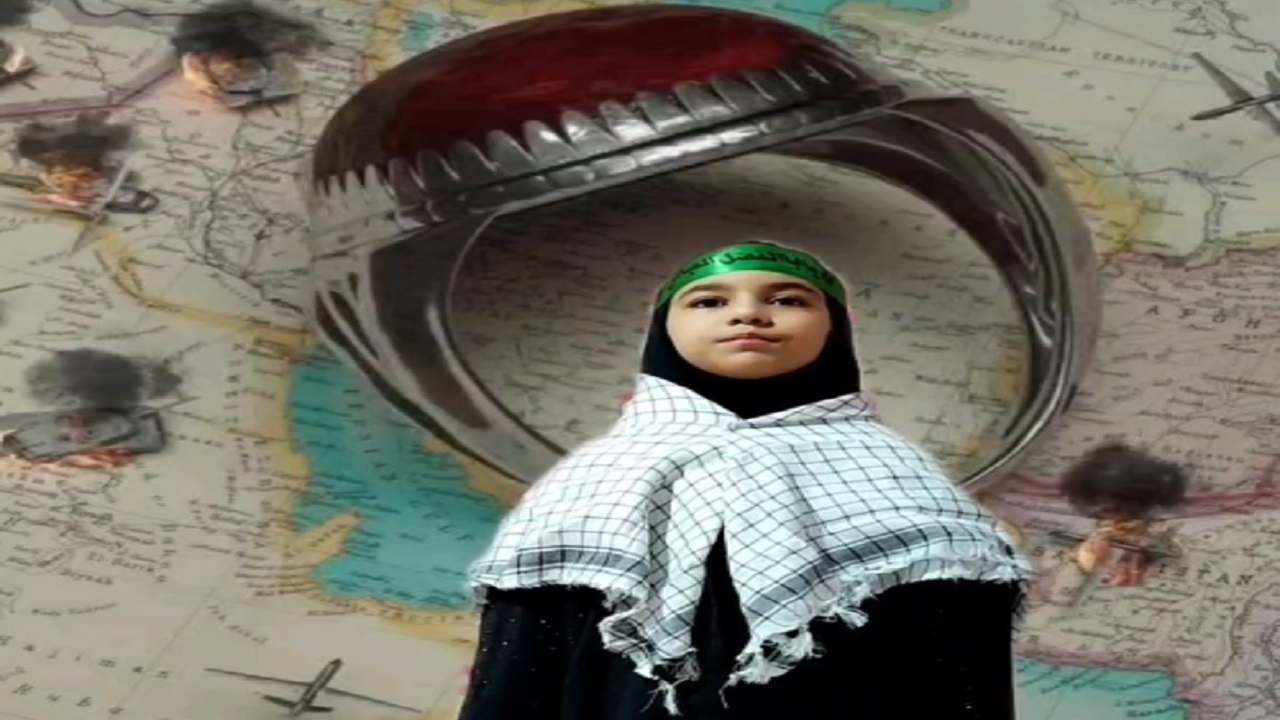 اجرای سرود توسط دانش آموز خرم آبادی همزمان با دهه مقاومت + فیلم