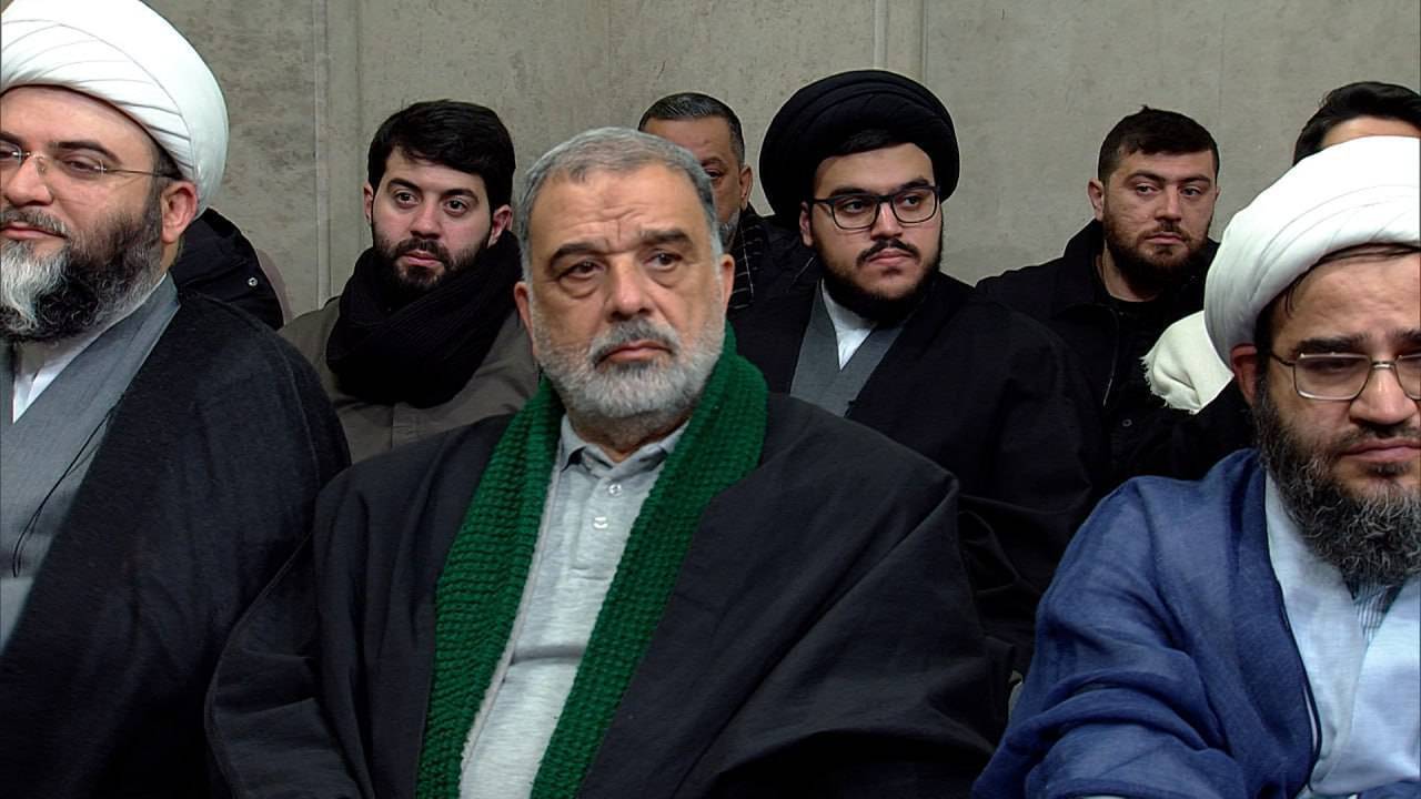 حضور حجت&zwnj;الاسلام سیدمحمدمهدی نصرالله فرزند شهید سیدحسن نصرالله در دیدار امروز رهبر انقلاب