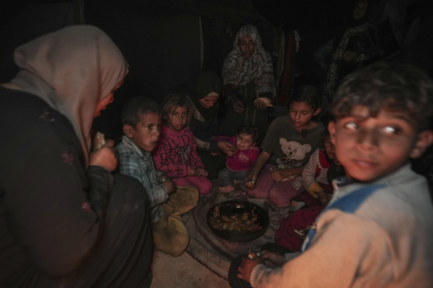 آوارگان فلسطینی در سرما