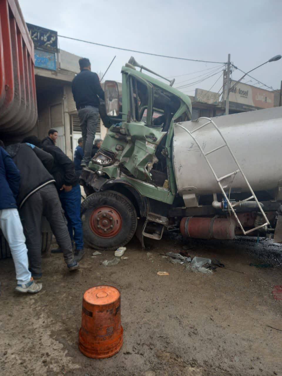 حادثه تصادف در جاده روستای جیلان آباد