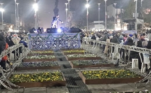 جشن میلاد امام علی (ع) در میدان شهدای ذهاب رشت + تصاویر