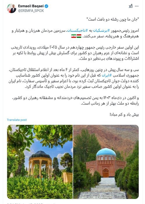 توییت بقایی
