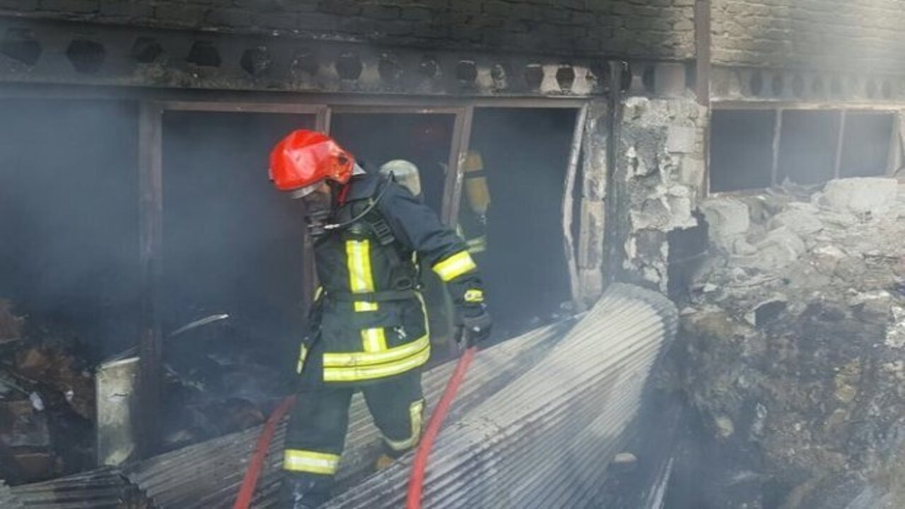 آتش سوزی مغازه نقاشی در سنندج خسارت جانی نداشت