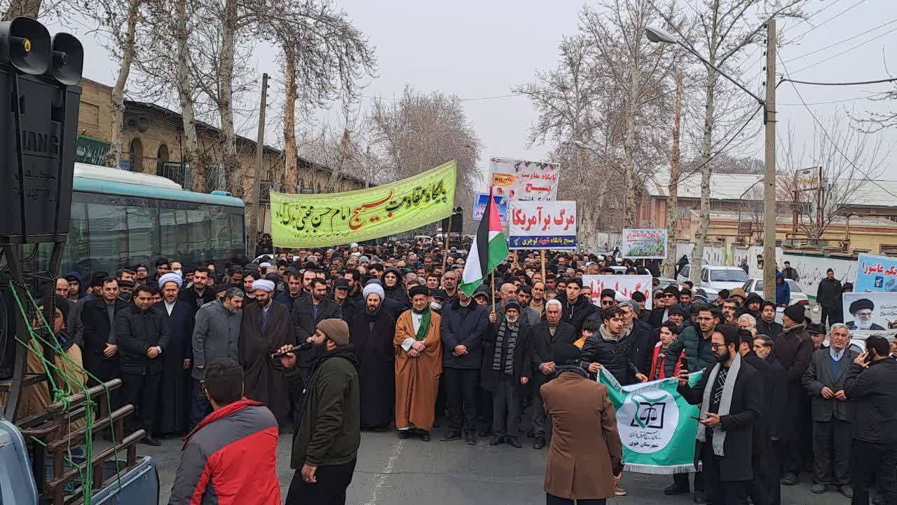 مراسم راهپیمایی در خوی مراسم راهپیمایی در خوی