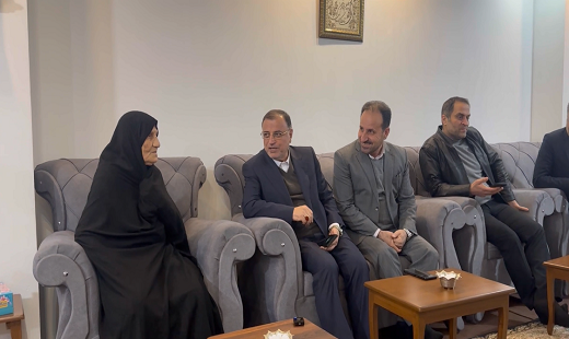 دیدار استاندار گلستان با خانواده شهید نعمت&zwnj;اله خوری به مناسبت روز مادر