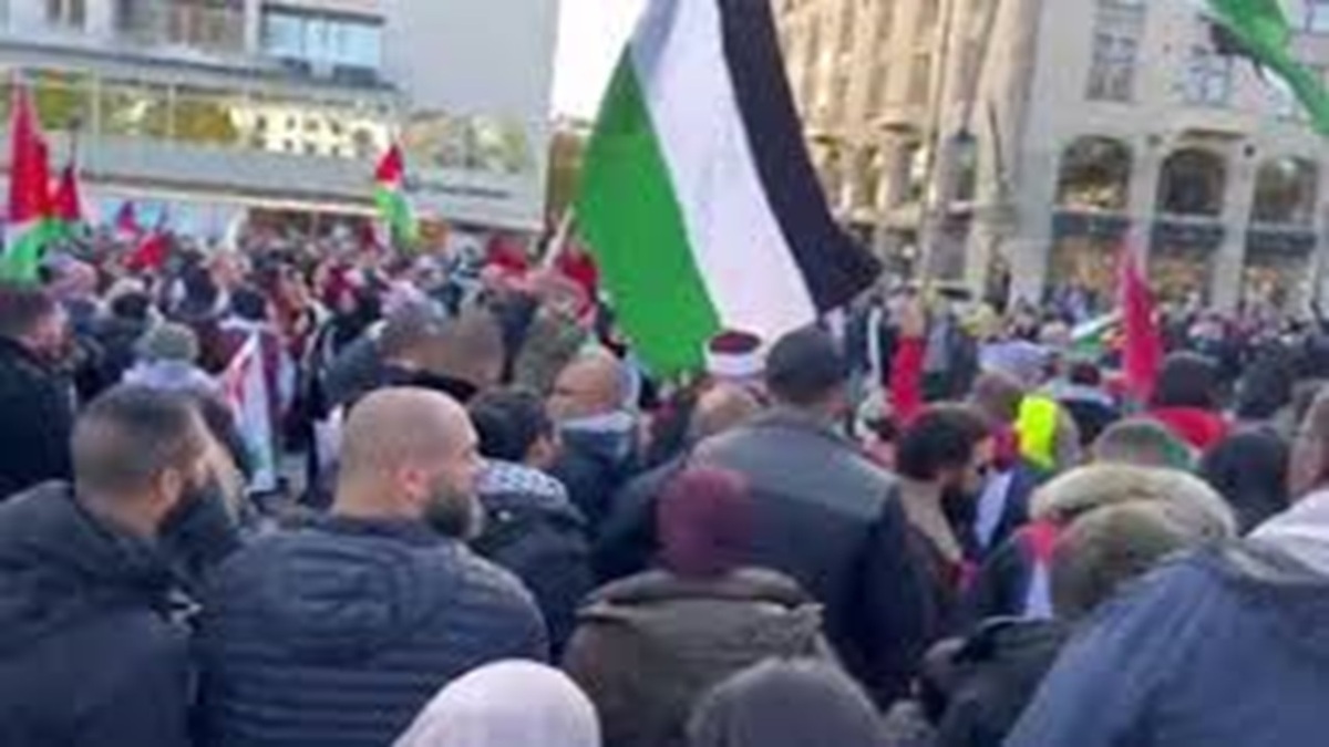 تظاهرات همبستگی با مردم غزه در نیویورک + فیلم