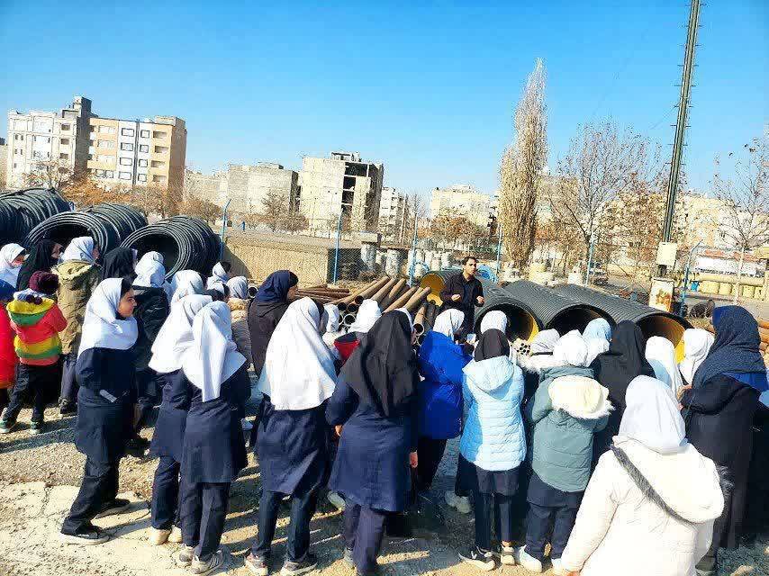بازدید دانش آموزان از مرکز تاسیسات آبی