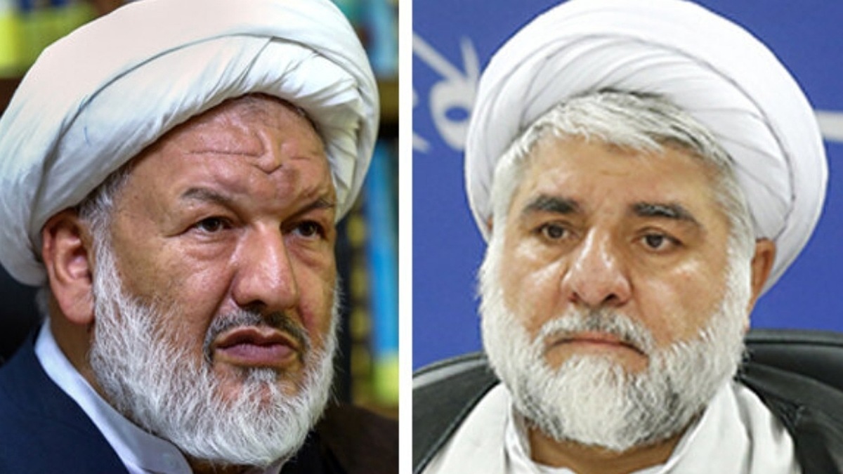 وداع با پیکر شهیدان علی رازینی و محمد مقیسه