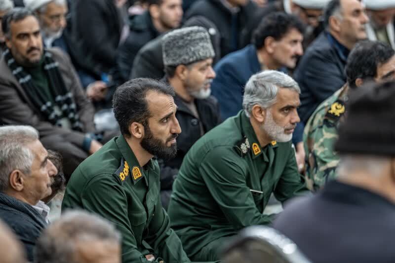 حضور نظامیان در مراسم
