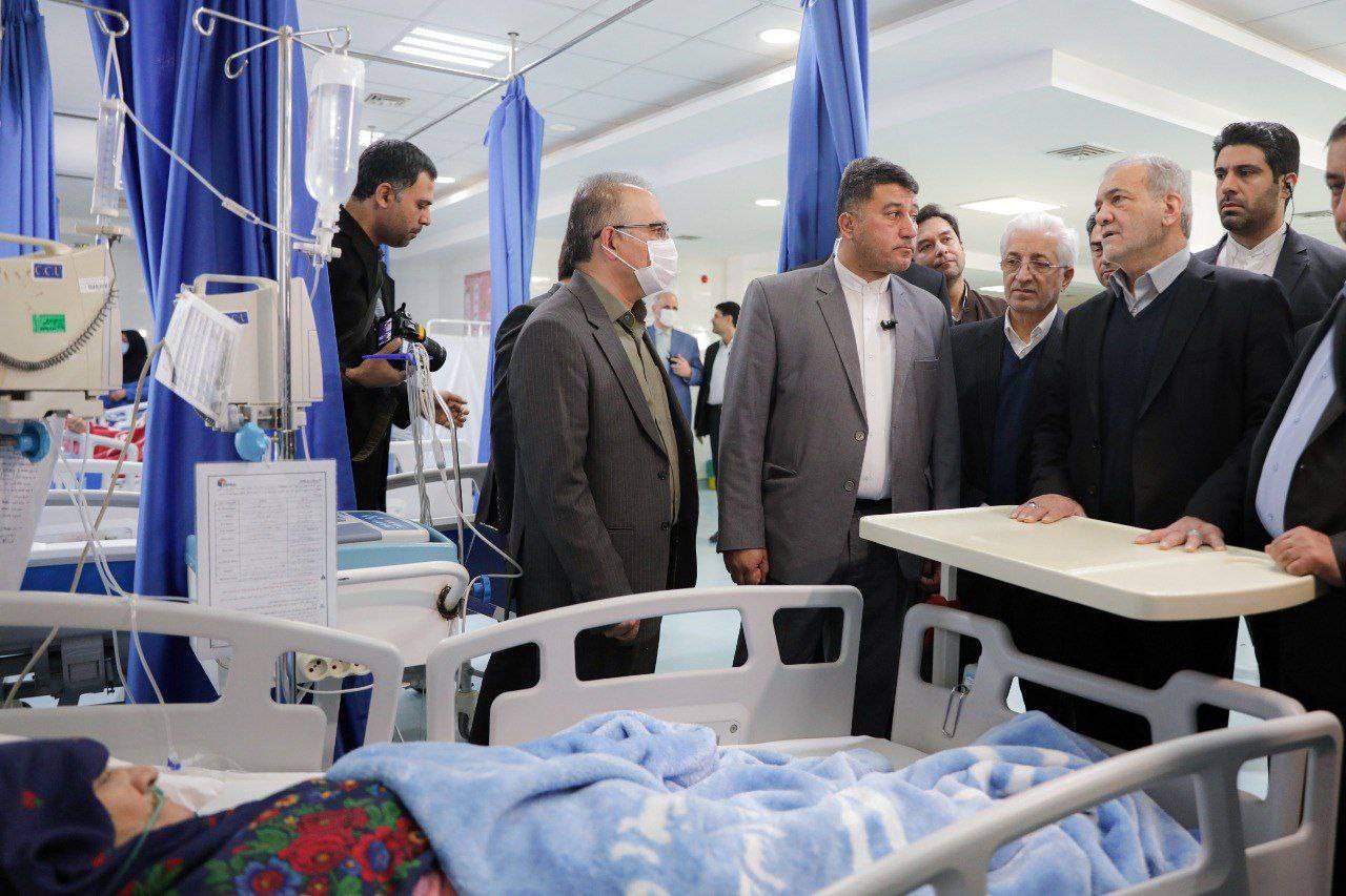 بازدید پزشکیان از مرکز تشخیصی درمان قلب و نمایشگاه تخصصی کشاورزی استان خراسان شمالی