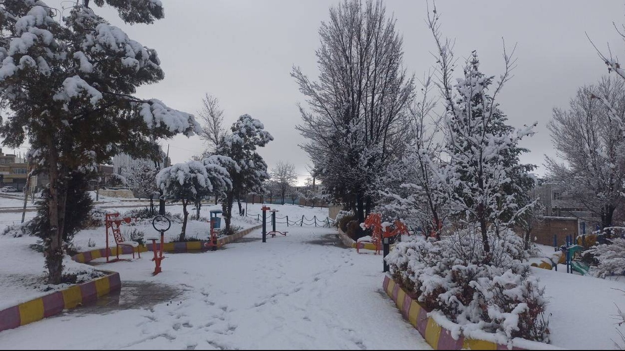 زیبایی بارش برف در دلفان+فیلم