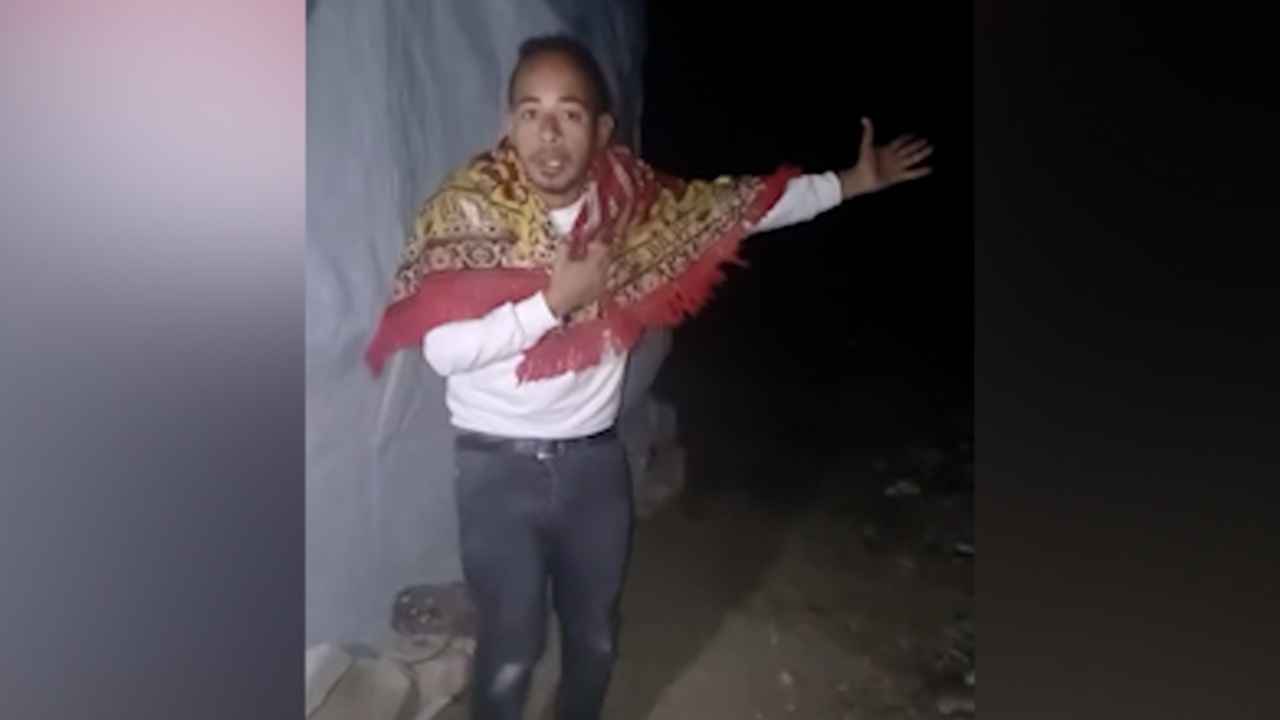 فریاد یک آواره در نوار غزه با شدت گرفتن سرما + فیلم