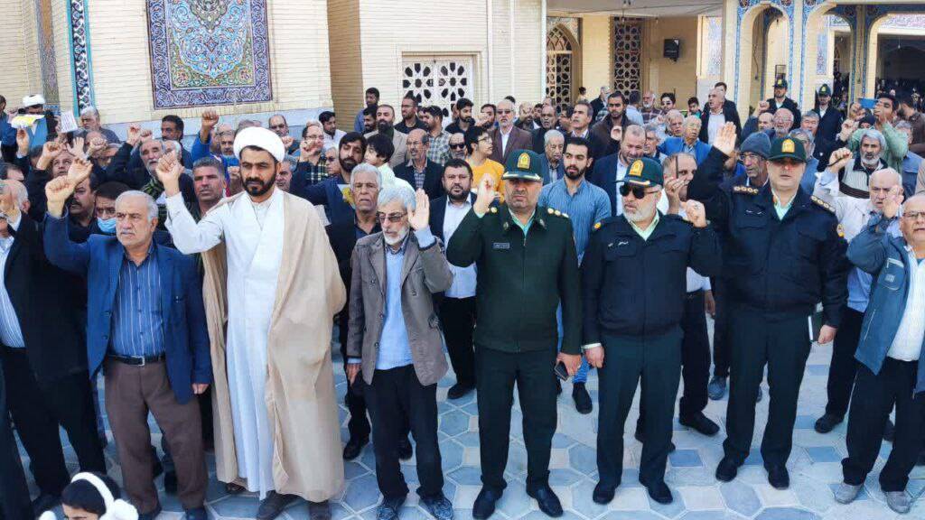 مراسم راهپیمایی 9 دی در لارستان