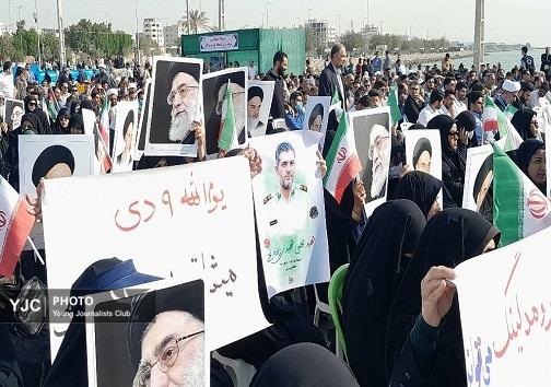 گزارش تصویری از تجمع بزرگداشت حماسه ۹ دی در بندرعباس