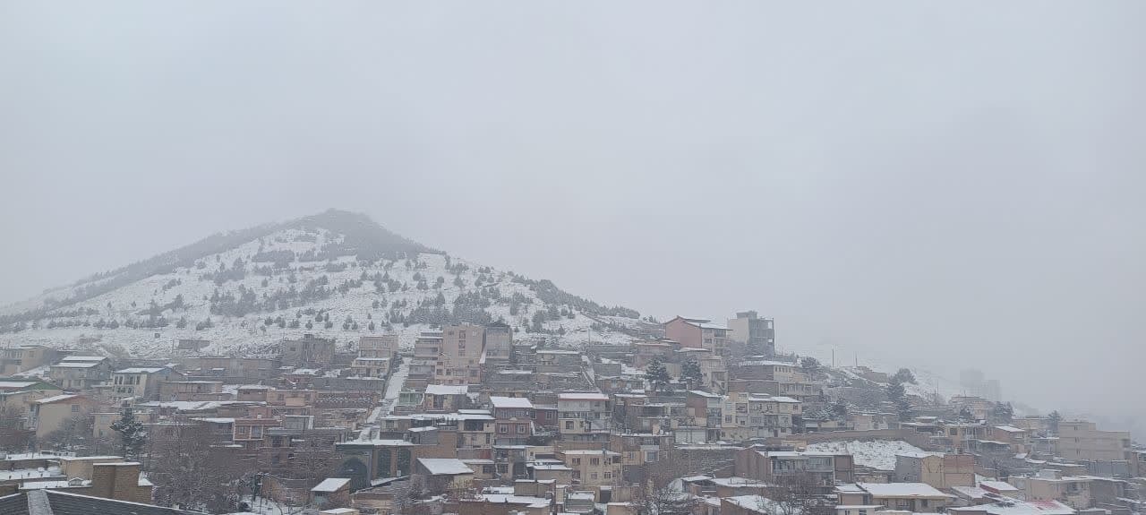 بارش برف در رودهن