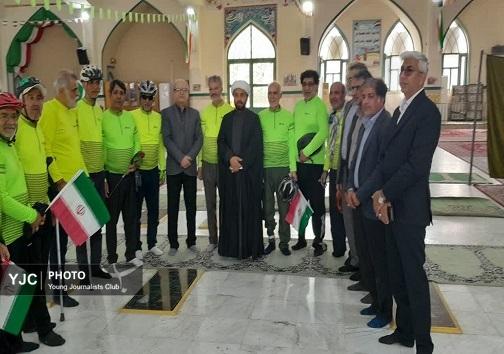 رکاب زنی ۲۰ جانباز دفاع مقدس از بندرعباس تا شلمچه