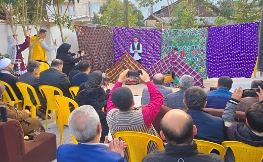 تصاویری از نکوداشت ثبت جهانی روستای چادرشب&zwnj;بافی