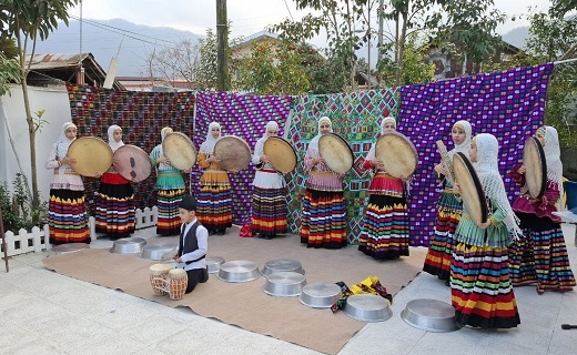 تصاویری از نکوداشت ثبت جهانی روستای چادرشب&zwnj;بافی