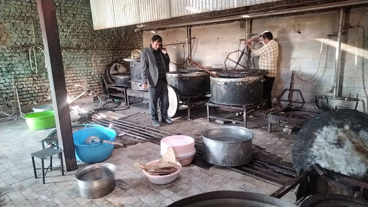 پخت حلیم نذری در انابد