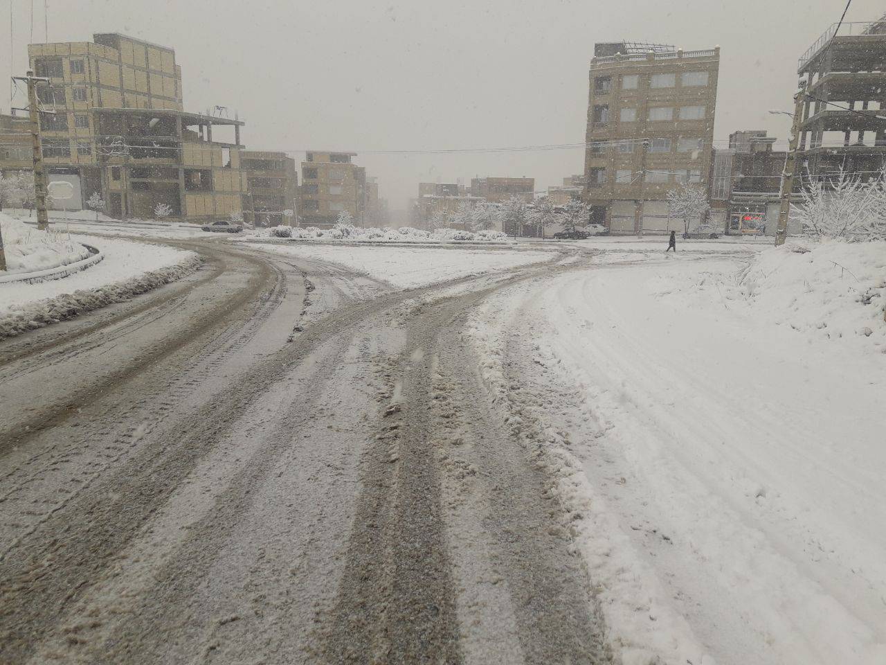 بارش برف در ارومیه