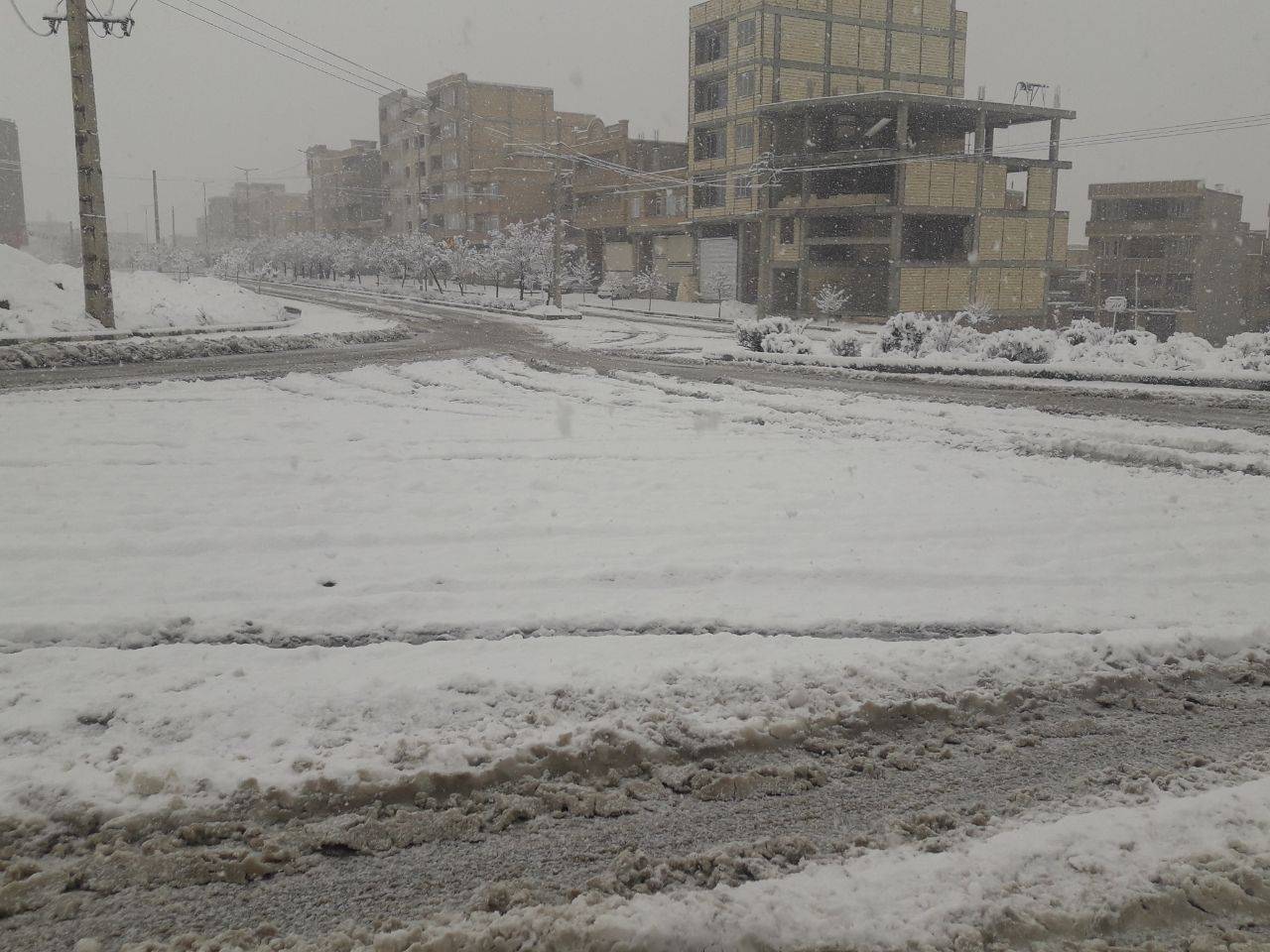 بارش برف در ارومیه