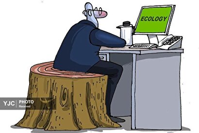 کاریکاتور روز / سهم بالای آمریکا و اروپا در تخریب محیط زیست جهان