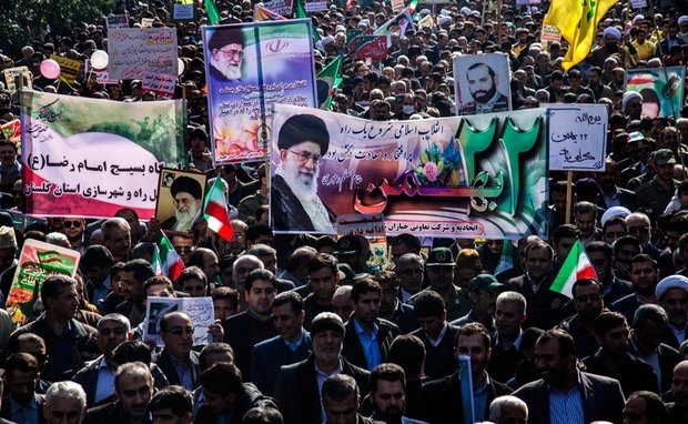 مراسم راهپیمایی در مراسم راهپیمایی 22 بهمن