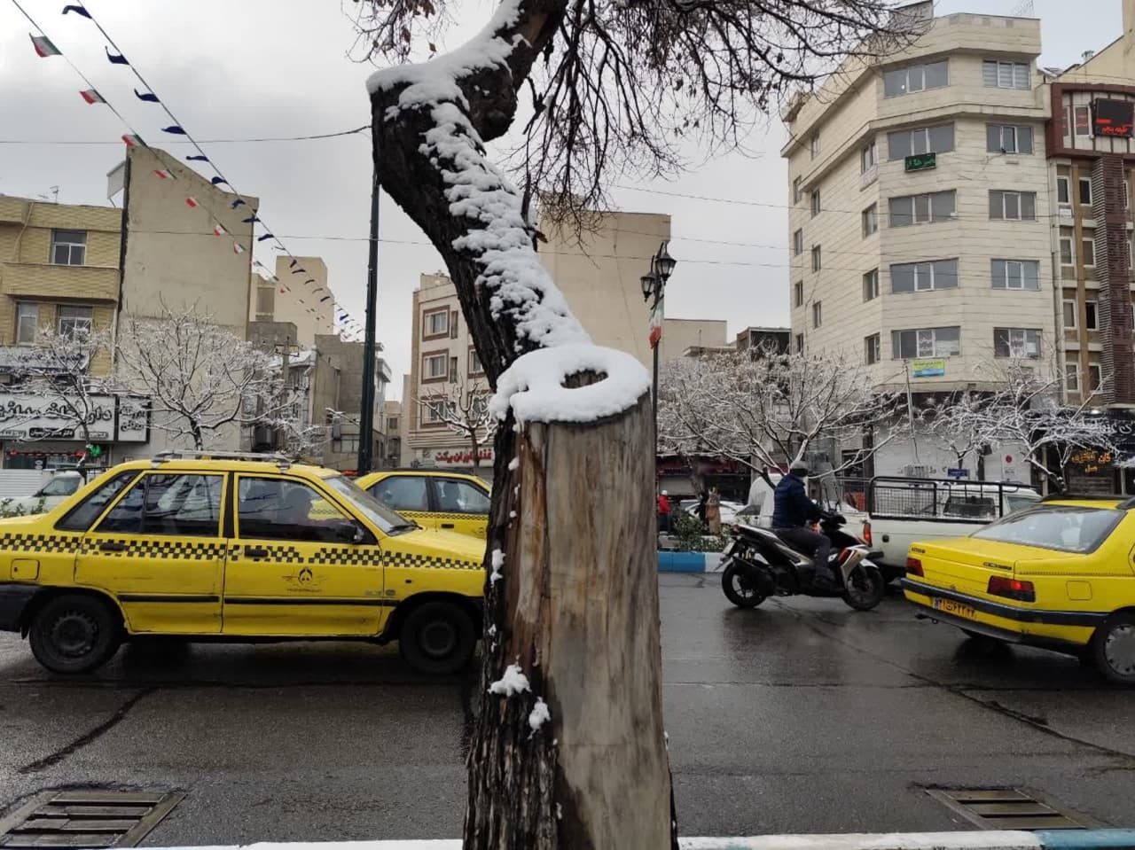 بارش برف در تهران