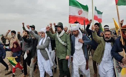 حضور مردم مرزنشین خراسان جنوبی در راهپیمایی ۲۲ بهمن