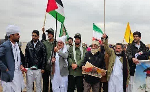 حضور مردم مرزنشین خراسان جنوبی در راهپیمایی ۲۲ بهمن