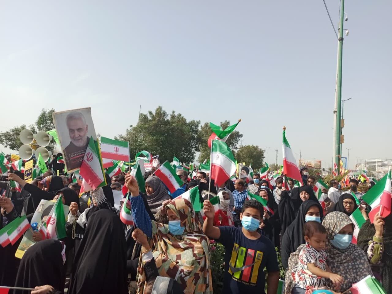برگزاری راهپیمایی ۲۲ بهمن در هرمزگان + فیلم