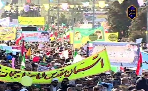 خروش مردم خراسان جنوبی در راهپیمایی ۲۲ بهمن