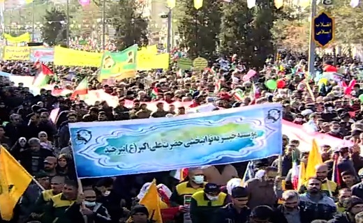 خروش مردم خراسان جنوبی در راهپیمایی ۲۲ بهمن