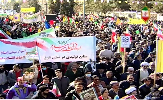 خروش مردم خراسان جنوبی در راهپیمایی ۲۲ بهمن