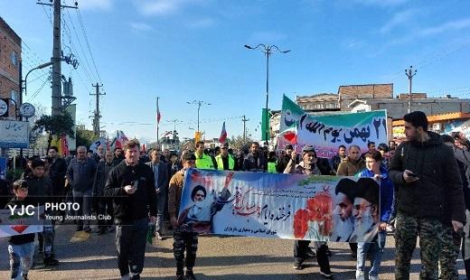 حضور با شکوه مردم ولایتمدار استان گلستان در راهپیمایی ۲۲ بهمن + تصاویر