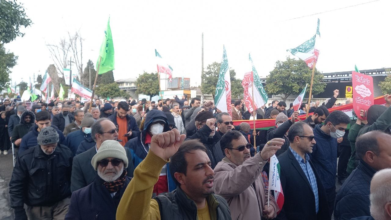 حضور پرشور مردم مازندران در راهپیمایی ۲۲ بهمن + عکس و فیلم