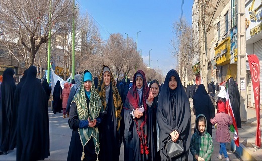 برگزاری راهپیمایی یوم الله ۲۲ بهمن در قزوین+ فیلم