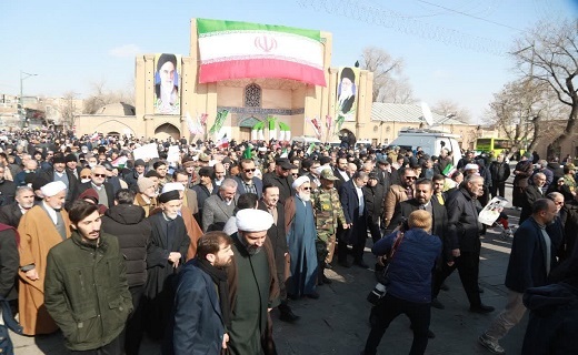 برگزاری راهپیمایی یوم الله ۲۲ بهمن در قزوین+ فیلم