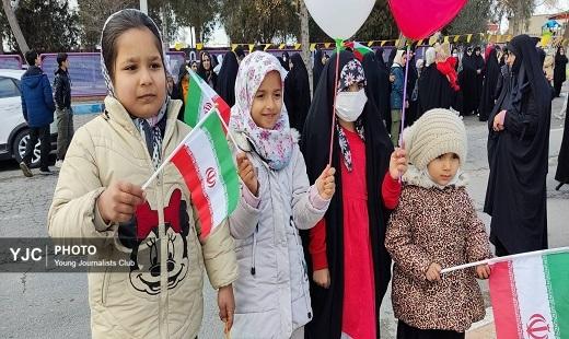 جلوه&zwnj;های ویژه از راهپیمایی پرشکوه ۲۲ بهمن مردم گلستان