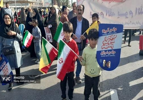 گزارش تصویری از راهپیمایی یوم الله ۲۲ بهمن ۱۴۰۳ در بندرعباس