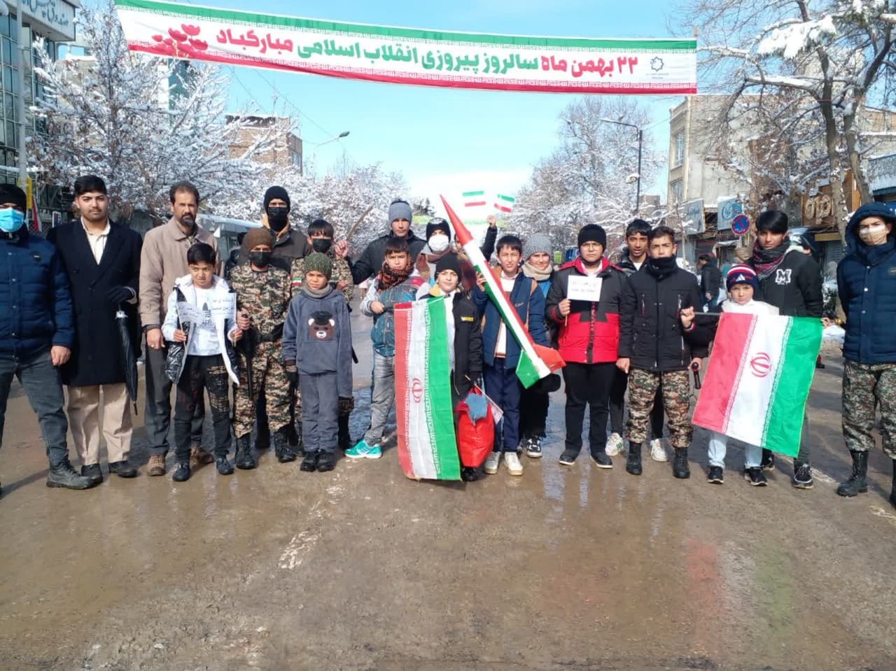 مراسم راهپیمایی 22 بهمن در نیشابور