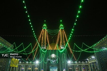 آذین بندی و چراغانی شهر قم در آستانه نیمه شعبان