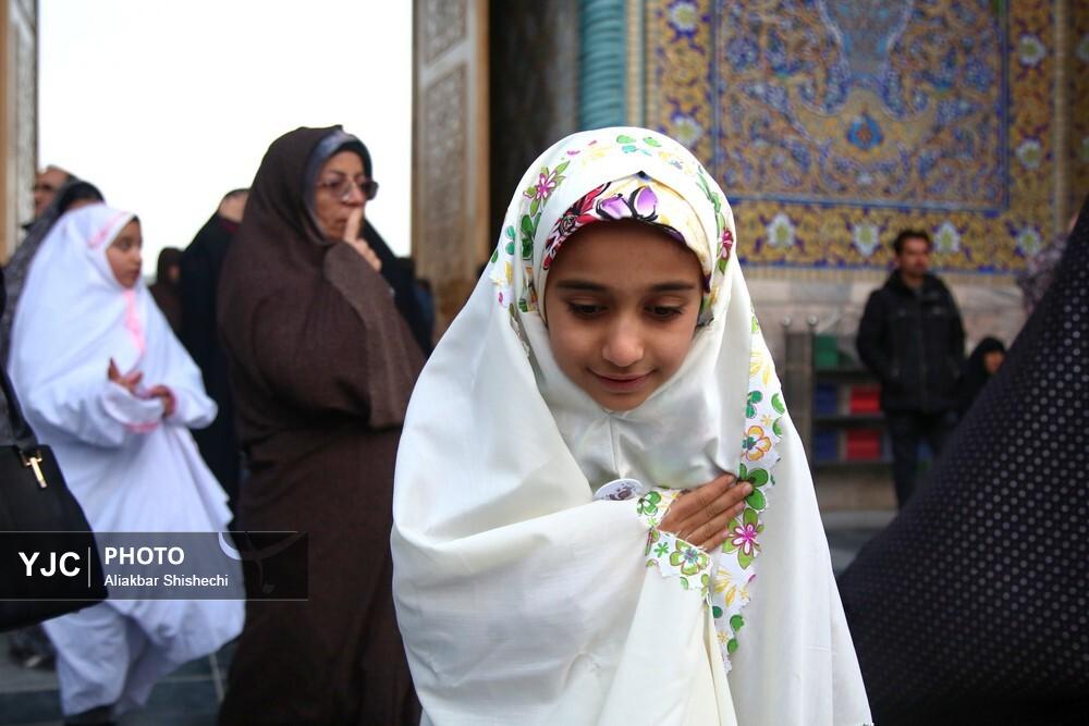 حال و هوای حرم مطهر رضوی در نیمه شعبان