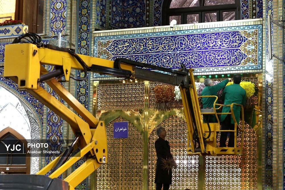 حال و هوای حرم مطهر رضوی در نیمه شعبان