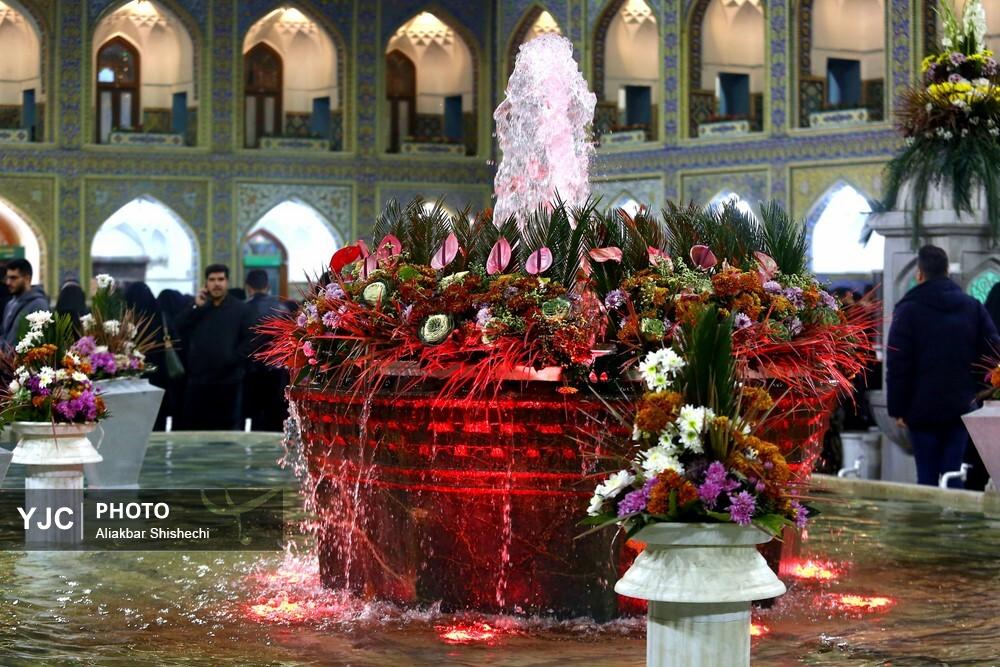حال و هوای حرم مطهر رضوی در نیمه شعبان
