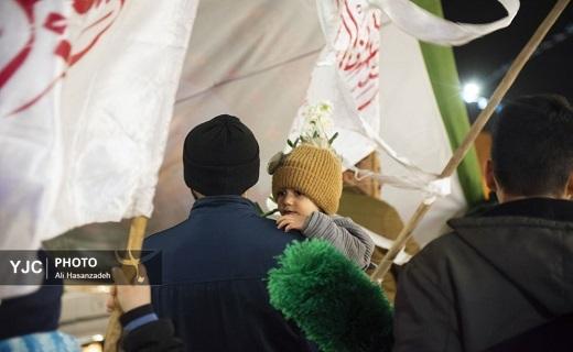 دسته شادی کاروان منتظران ظهور در  دارالعباده یزد +تصویر