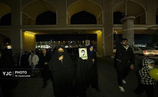 دسته شادی کاروان منتظران ظهور در  دارالعباده یزد +تصویر