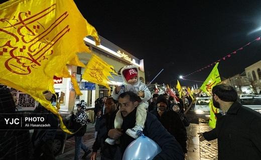 دسته شادی کاروان منتظران ظهور در  دارالعباده یزد +تصویر