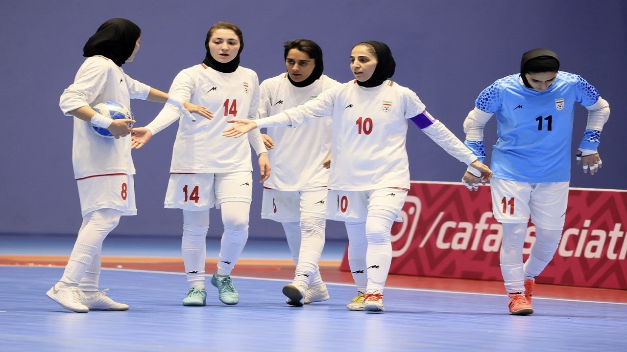 پیروزی پرگل بانوان فوتسالیست مقابل ترکمنستان
